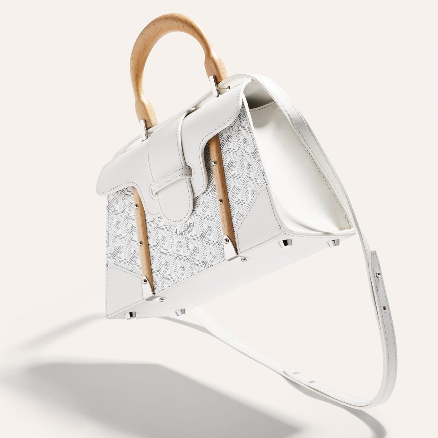 Goyard Saigon Structured Mini Bag White - Image 5